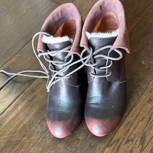 Brown Leather Ankle Boots